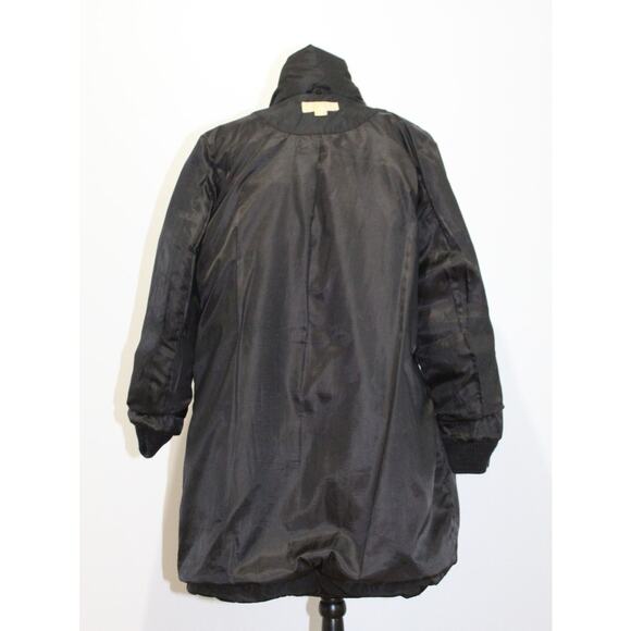 Michael Kors Long Down Black Puffer Parka Coat Women’s L - Picture 7 of 14